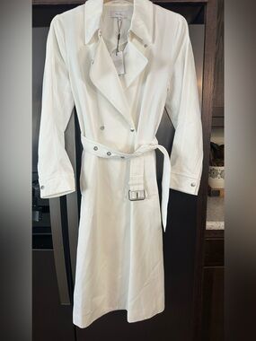 Reiss $780 Florance pleat back spring trench coat new 6